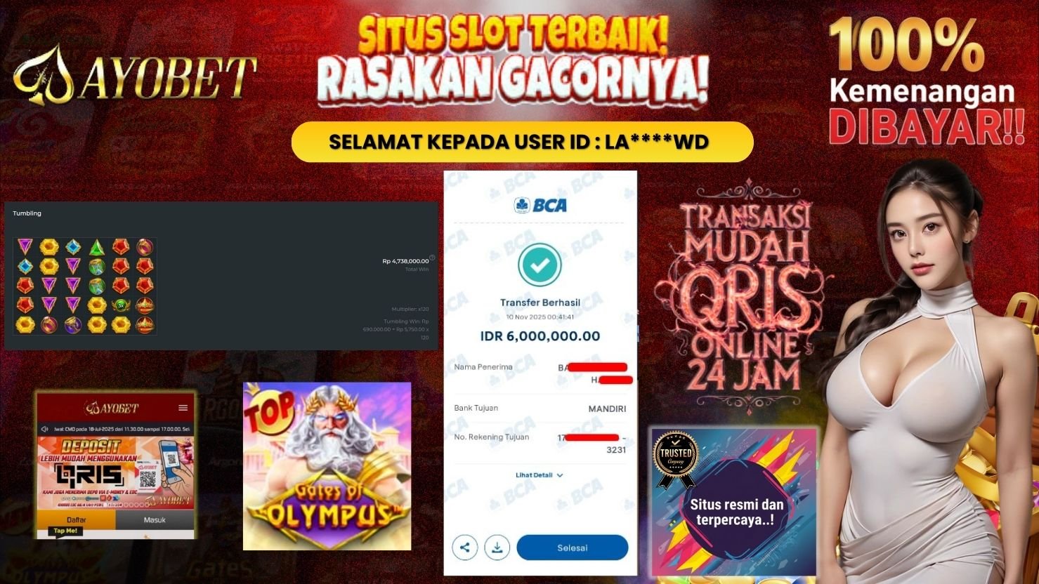 AYOBET JACKPOT SLOT GATES OF OLYMPUS